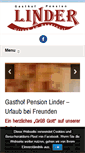 Mobile Screenshot of gasthoflinder.at